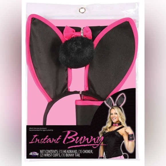 Forum Novelties Men's Plush Bunny Mascot Costume, Pink/White, Standard For Sale | North Las